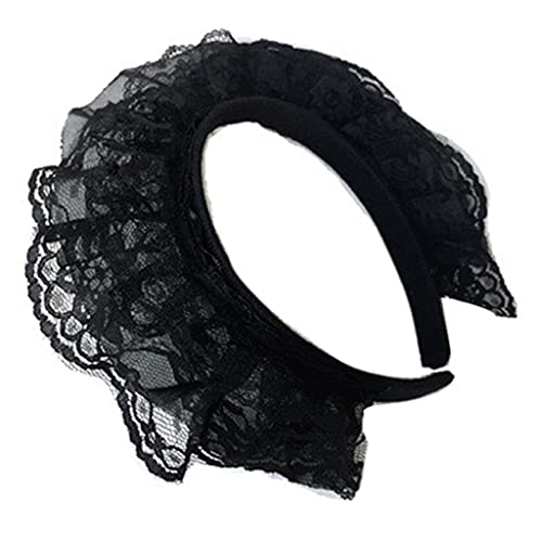 BABYVIVA Lace Headbands for Women Multilayer Lace Headband Novelty Headwear Lady's Headwear Maid Cosplay Party von BABYVIVA