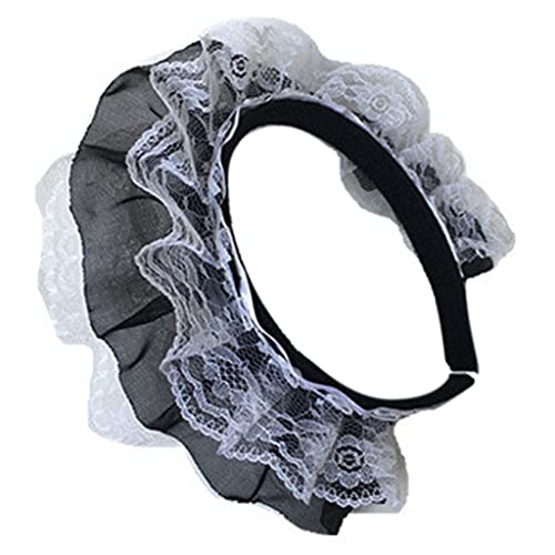 BABYVIVA Lace Headbands for Women Multilayer Lace Headband Novelty Headwear Lady's Headwear Maid Cosplay Party von BABYVIVA