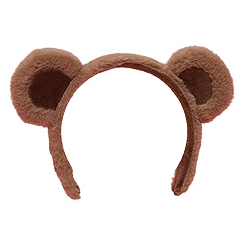 BABYVIVA Lovely Headband Furry Animal Bear Ears Headwear Lovely Hair Hoop Animal Headpiece for Halloween Party von BABYVIVA