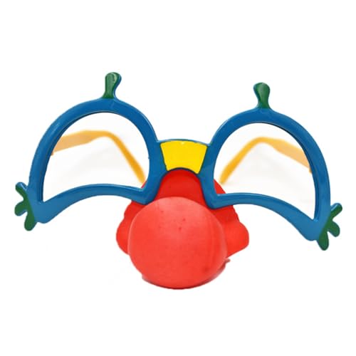 BABYVIVA Lustige Verkleidung Brille Neuheit Clown Brillen Mit Weicher Nase Für Halloween Cosplay Kostümpartybevorzugungen Foto Requisiten von BABYVIVA