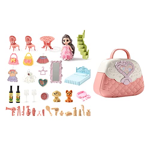 BABYVIVA Puppenhaus Für Puppen Handtasche Puppen Zubehör Niedliche Haus Miniaturen Villa chen Spielzeug Mädchen Geburtstagsgeschenk von BABYVIVA