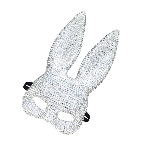 BABYVIVA Realistische Kaninchen Gesichtsmaske Für Erwachsene Tragbare Kaninchen Gesichtsmaske Für Halloween Weihnachtskarnivalen Kostümpartys von BABYVIVA