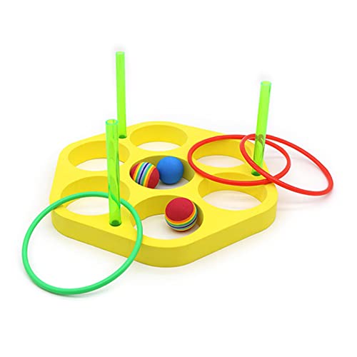 BABYVIVA Schwimm Schaum Ringe Werfen Spiel Pool Spielzeug Eva Kind Kleinkind Bälle Ringe Werfen Pool Spiel Spielzeug Party Freien Pool Spielzeug Für Kinder von BABYVIVA