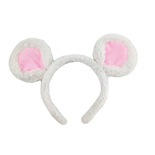 BABYVIVA Soft Bear Ears Headbands Plush Mouse Ears Hair Hoop for Washing Face Cartoon Animal Hairbands Halloween von BABYVIVA