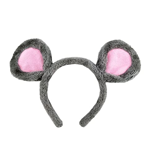 BABYVIVA Soft Bear Ears Headbands Plush Mouse Ears Hair Hoop for Washing Face Cartoon Animal Hairbands Halloween von BABYVIVA