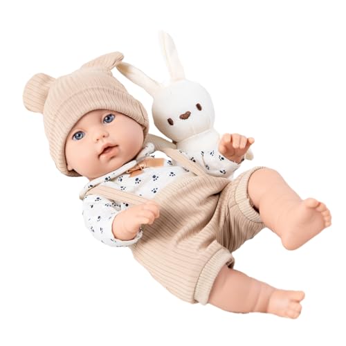 BABYVIVA Süße Puppe, Baby, Mädchen, realistisch, handgefertigt, weiße Haut, neugeborenes Mädchen im Pullover, Vinylpuppe für Childersammler von BABYVIVA