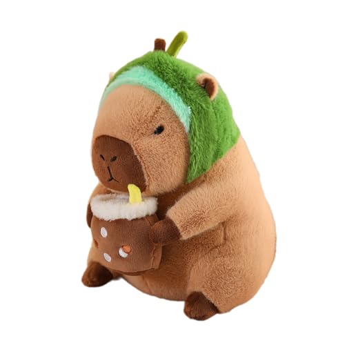 BABYVIVA Weiches Plüschtier Childer Capybara Puppe Stofftier Spielzeug Dekokissen Zimmerdekoration Schönes Baby Schlafspielzeug Maskottchen Geschenk von BABYVIVA