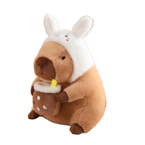 BABYVIVA Weiches Plüschtier Childer Capybara Puppe Stofftier Spielzeug Dekokissen Zimmerdekoration Schönes Baby Schlafspielzeug Maskottchen Geschenk von BABYVIVA