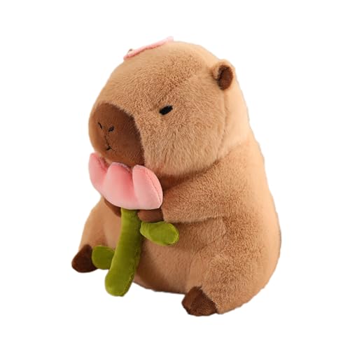 BABYVIVA Weiches Plüschtier Childer Capybara Puppe Stofftier Spielzeug Dekokissen Zimmerdekoration Schönes Baby Schlafspielzeug Maskottchen Geschenk von BABYVIVA