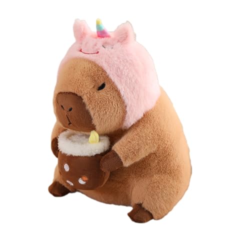 BABYVIVA Weiches Plüschtier Childer Capybara Puppe Stofftier Spielzeug Dekokissen Zimmerdekoration Schönes Baby Schlafspielzeug Maskottchen Geschenk von BABYVIVA