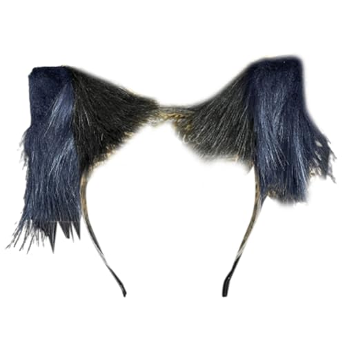 BABYVIVA Wolf Ear Headband Tail Girls Cosplay Accessories Beast Ears Blue Fursuit Masquerade Halloween Cosplay Party von BABYVIVA