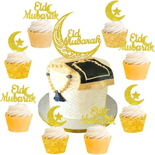 Mondsterne Eid Dekorationen Eid Dekorationen für Zuhause Ramadan Dekorationen Ramadan Dekorationen für Zuhause Umrah Mubarak Cake Topper Umrah Mubarak Dekorationen von BACH AND BOOZY