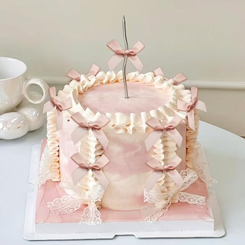 Champagner Schleife Tortenaufleger Schleife Knoten Bänder Schleife Torte Dessert Picks für Dekorationen Braut Babydusche Geburtstag Hochzeit Party Dekoration von BACH AND BOUJEE