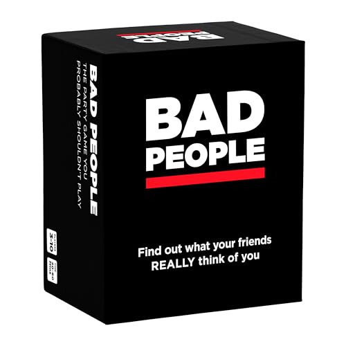 BAD PEOPLE Dyce Games Game | Finde heraus, was Deine Freunde wirklich von dir halten | Kartenspiel | Ab 17 Jahren | Für 3 bis 10 Spieler | Englisch von BAD PEOPLE