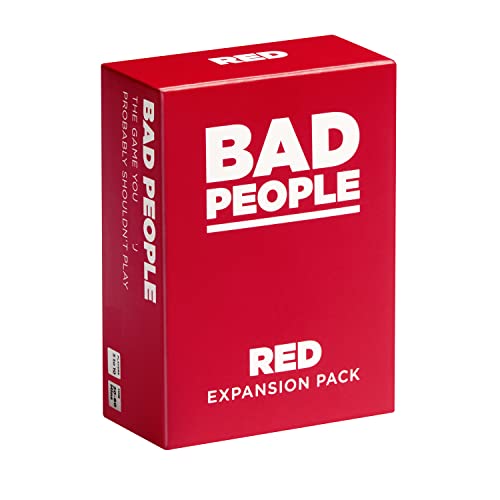 BAD PEOPLE Rotes Erweiterungspaket (Das Party-Spiel, das Sie wahrscheinlich Nicht Spielen sollten) (100 Fragekarten) English Language Edition von BAD PEOPLE