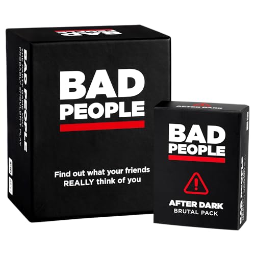 Bad People Komplettes Set (Das Party-Spiel, das Sie wahrscheinlich Nicht Spielen sollten, und das brutale Erweiterungspaket von NSFW) von BAD PEOPLE