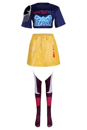 BAEHEU Kpop Hunter Mira Kostüm Cosplay Costume HUNTR/X Dancer Outfits Jacke Halloween Karneval XL BAEHEU Kpop Hunter Mira Kostüm Cosplay Costume HUNTR/X Dancer Outfits Jacke Halloween Karneval XL von BAEHEU