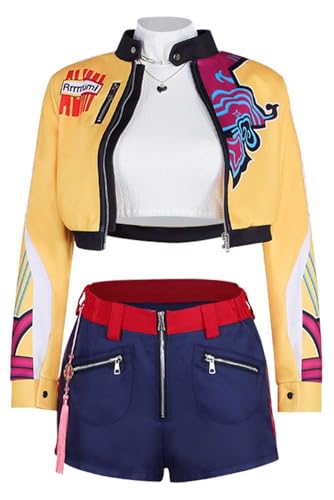 BAEHEU Kpop Hunter Rumi Kostüm Cosplay Costume HUNTR/X Leader Outfits Jacke Halloween Karneval M BAEHEU Kpop Hunter Rumi Kostüm Cosplay Costume HUNTR/X Leader Outfits Jacke Halloween Karneval M von BAEHEU