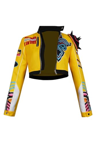BAEHEU Pop Hunter Rui Cosplay Kostüm Jacke HUNTR/X Leader Rui Costume Jacket Halloween Karneval S BAEHEU Pop Hunter Rui Cosplay Kostüm Jacke HUNTR/X Leader Rui Costume Jacket Halloween Karneval S von BAEHEU