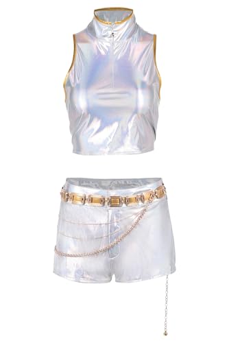 BAEHEU Cosplay Kostüm Pop Hunter Costume Koreanischer Popstar HUNTR/X Leader Outfits Jacke Halloween Karneval XL BAEHEU Cosplay Kostüm Pop Hunter Costume Koreanischer Popstar HUNTR/X Leader Outfits Jacke Halloween Karneval XL von BAEHEU