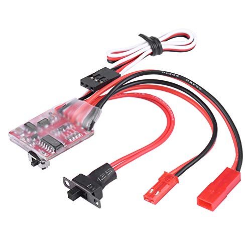 BAFOVY 30A Gebürsteter ESC-Windenschalter-Controller, Langlebiges RC-Zubehör-Set für Crawler Im Maßstab 1:10 mit Empfänger-Netzteil, Geeignet für Axial SCX10 AX10 CC01 HSP von BAFOVY