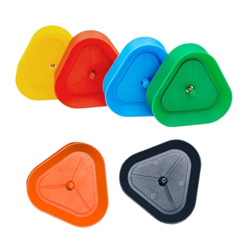 BAHJKASD 6PCS Plastikspielkartenhalter Helfer Triangular Shape Rack Kartenhalter Für Senioren Kinder Erwachsene Einfache Verwendung Einfach von BAHJKASD