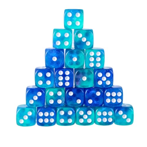 BAHJKASD Acryl 12mm Würfel Set Bunte Sechsseitige Würfel Würfel Mit Punkten Playings Square Block Kinder Mathematik Unterricht Pädagogisches Spielzeug von BAHJKASD