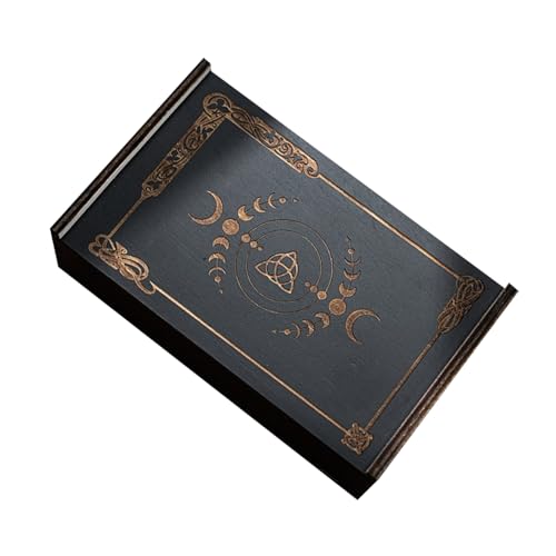 BAHJKASD Aufbewahrungsbox Für Tarotkarten Aus Holz Push Pull Aufbewahrungsbox Für Tarotkarten Tragbarer Kartenbehälter Astrologie Schmuckkästchen von BAHJKASD