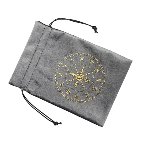 BAHJKASD Flanell Tarot Runes Bag Dices Drawess Bag Schmucktasche Organisatoren Handgeschenktasche Zum Speichern Der Brettspielkarte von BAHJKASD