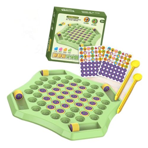 BAHJKASD Flipping Chess Memory Game Animal Fruit Flipping Schachbrettspiel Kreatives Matching Spiel Eltern Kind Interaktives Spielzeug von BAHJKASD