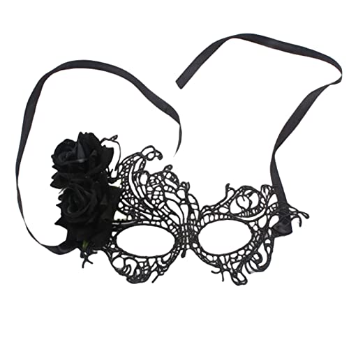 BAHJKASD Gras-Masks Karneval-Maskenzubehör Dekorationen Spider-Lace Damen Herren von BAHJKASD