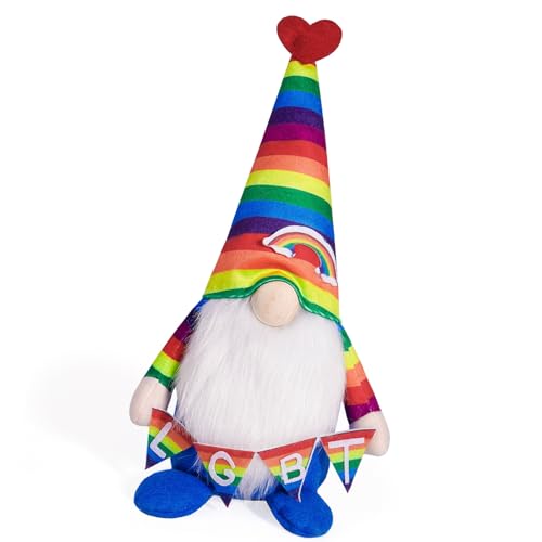 BAHJKASD Regenbogen Schwedische Plüschpuppen Mit Herzliebe Und Skandinavische Spielzeugpartys Dekore Home Tabletop Ornament von BAHJKASD