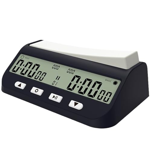 BAHJKASD Schachuhr Digitaler Timer Professioneller Schach Countdown Spiel Timer Mit Verzögerungs Countdown Alarm Für Schachbrettspiel von BAHJKASD