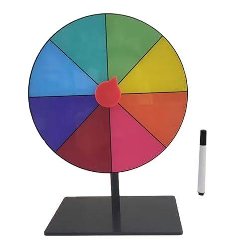 BAHJKASD Tabletop Preis Plattentable Löschen Wiederverwendbares Fortunes Wheel Fortunes Party Turn Plate Wheel Prize Spinnings Spiel Enduring von BAHJKASD