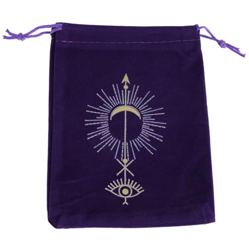 BAHJKASD Velvets Tarot Aufbewahrungstasche Brettspielkarten Kordelzugtasche Orakelkarten Runentasche Reise Geschenktasche Schmuckbeutel von BAHJKASD