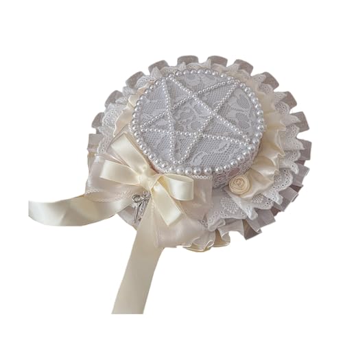 BAHJKASD Vintage Inspire Lolitas Small Hat Hair Clip Fashion Accessoire Für Geburtstagsfeiern Vorräte Und Bühnenaufführungen von BAHJKASD