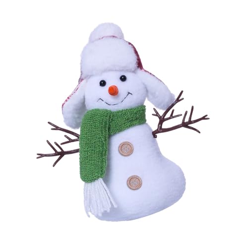 BAHJKASD Weichgefüllte Spielzeug Schneemann Plüschpuppen Mit Schal Und Langer Figur Ornament Für Festival Christmas Desktop Dekoration von BAHJKASD