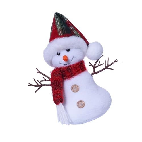 BAHJKASD Weichgefüllte Spielzeug Schneemann Plüschpuppen Mit Schal Und Langer Figur Ornament Für Festival Christmas Desktop Dekoration von BAHJKASD