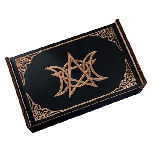 Holz Tarot Karte Lagerung Fall Tragbare Tarot Karten Box Astrologys Wahrsagerei Lagerung Fall Push Pull Karte Container von BAHJKASD