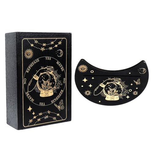 Spiel Tarot Karten Lagerung Box Holz Tarot Karten Fall Mit Karte Tragbare Karten Container Astrologie Schmuck Box von BAHJKASD