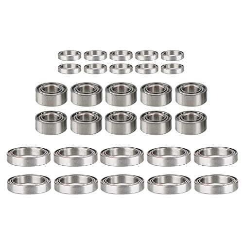 BAIGOO 30 StüCke Metall Lager Set für ZD -10 DBX10 10421-S 9102 1/10 Teile Satz von BAIGOO