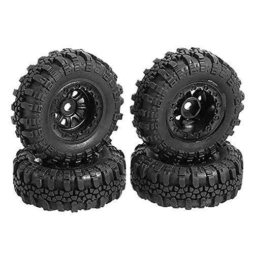 BAIGOO 4 StüCk 47X18Mm Felgen Reifen Reifen Satz für Axial SCX24 90081 AXI00001 1/24 Crawler Upgrade Teile ZubehöR von BAIGOO