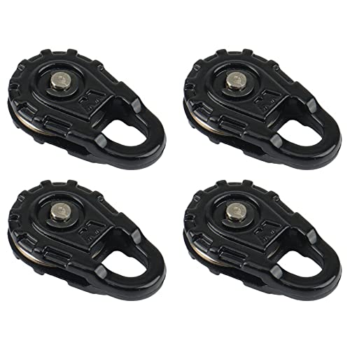 BAIGOO 4X Rc Metall Winde Abschleppen Seil Snatch Block für 1:10 Rc Crawler Axial Scx10 90046 Trx4 D90 von BAIGOO