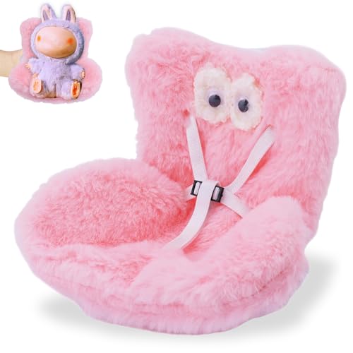 Auto Puppen Sicherheitssitz, Charakter Autositz für Puppen mit weichem pelzigem Kissen, Puppen Sicherheitssitz für den Auto Innenraum, Puppensicherheitssitz, zur Präsentation von 10–17cm Spielzeug Auto Puppen Sicherheitssitz, Charakter Autositz für Puppen mit weichem pelzigem Kissen, Puppen Sicherheitssitz für den Auto Innenraum, Puppensicherheitssitz, zur Präsentation von 10–17cm Spielzeug von BAISHUWU