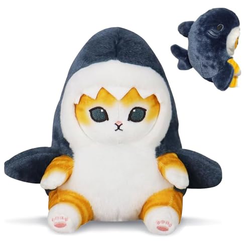 Hai Katze Kuscheltier, 22cm Hai Katze Plüschtier, Shark Cat Plush, Hai Katze Plüschtier, Katzen Kuscheltier, Hai Katze Stofftier, Hai Katze Plüsch Spielzeug, Hai Katze Puppe, Geschenk für Kinder Hai Katze Kuscheltier, 22cm Hai Katze Plüschtier, Shark Cat Plush, Hai Katze Plüschtier, Katzen Kuscheltier, Hai Katze Stofftier, Hai Katze Plüsch Spielzeug, Hai Katze Puppe, Geschenk für Kinder von BAISHUWU