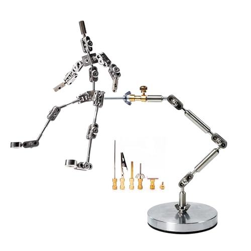 BAIYITONGDA Anker Rigging System für Stop Motion Animation, Metall Puppe Figur für Charakter-Design-Erstellung, DIY Stop Motion Armature Kits,13cm von BAIYITONGDA