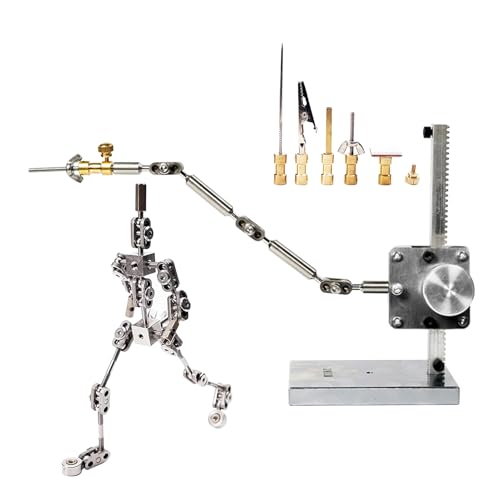 BAIYITONGDA DIY Stop Motion Armature Kits, Metall Puppe Figur für Charakter Design Creation, Ready Studio Armature Kits für Stop Motion Animation oder einfach nur Spaß,18CM von BAIYITONGDA