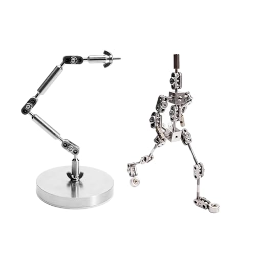 BAIYITONGDA Stop-Motion-Armaturen-Kits, Stop-Motion-Animations-Rigging und Winder, artikuliertes humanoides Skelett für Stop-Motion-Projekte,16CM von BAIYITONGDA
