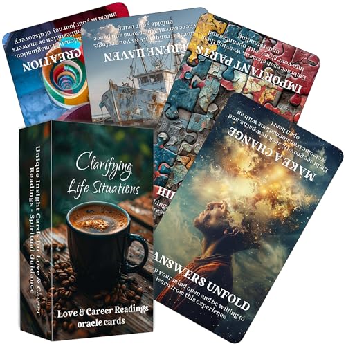 BAIYOOBAI Clarifying Life Situations Oracle Cards, Love and Career Oracle Deck for Beginners, Cover All Areas in Life, Love, Spiritual Journey, and Career von BAIYOOBAI