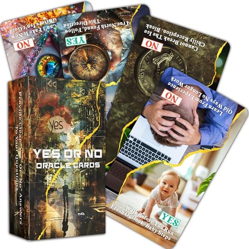 BAIYOOBAI Yes or No Oracle Cards, Clarifying Life Situations Oracle Deck, Oracle Cards for Beginners, Simplify Your Decisions Instantly von BAIYOOBAI